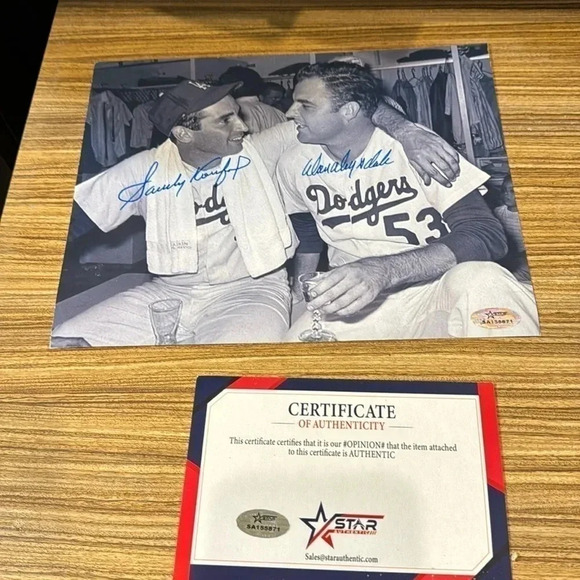 Sandy Koufax drysdale autographed 8x10 photo - Picture 1 of 1